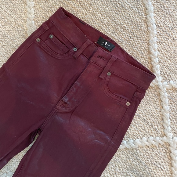 7 For All Mankind Coated Denim Jeans - Picture 2 of 5